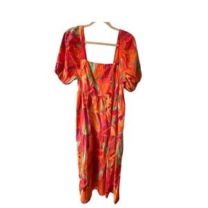 Vibrant Floral Maxi Dress- Anthropologie Farm Rio inspired